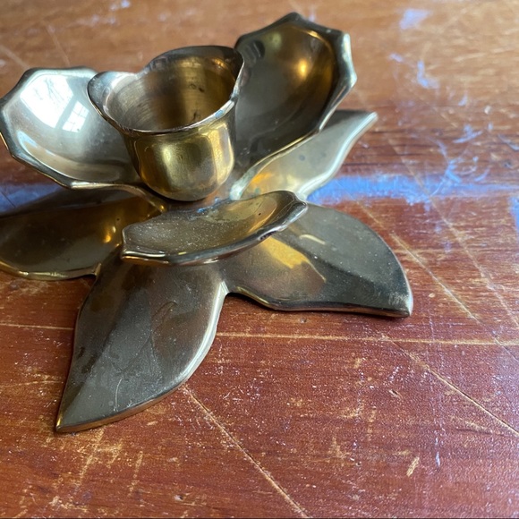 Vintage Brass Candle Stick Holder
